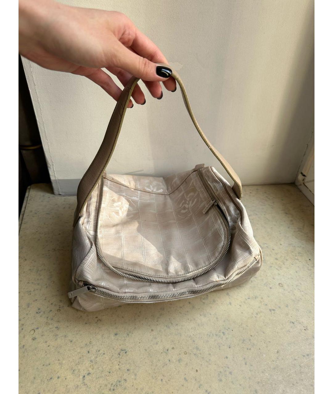 CHANEL Бежевая дорожная/спортивная сумка, фото 5