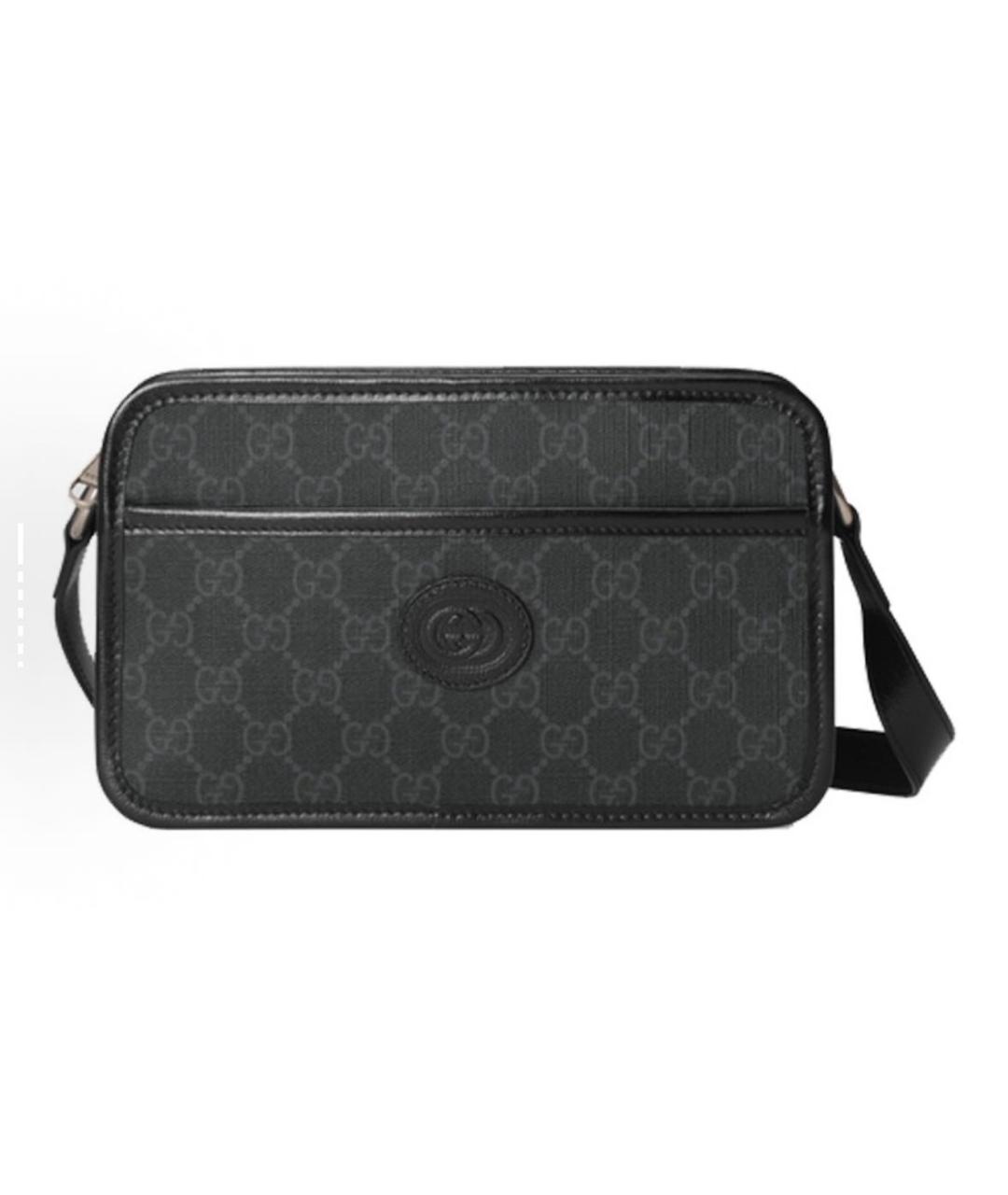 GUCCI Антрацитовая сумка на плечо, фото 1