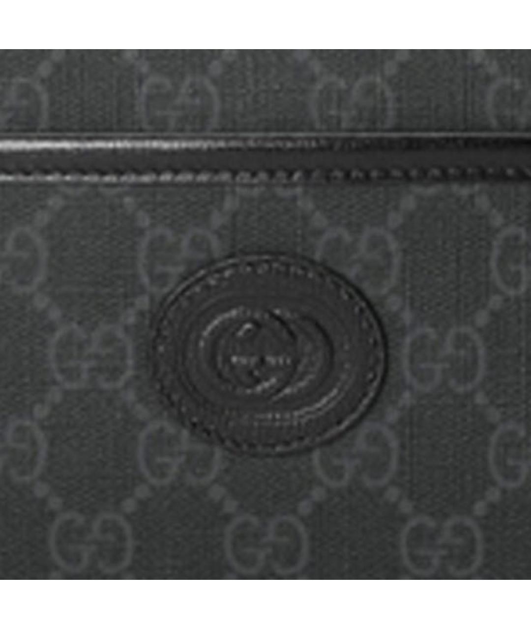 GUCCI Антрацитовая сумка на плечо, фото 5