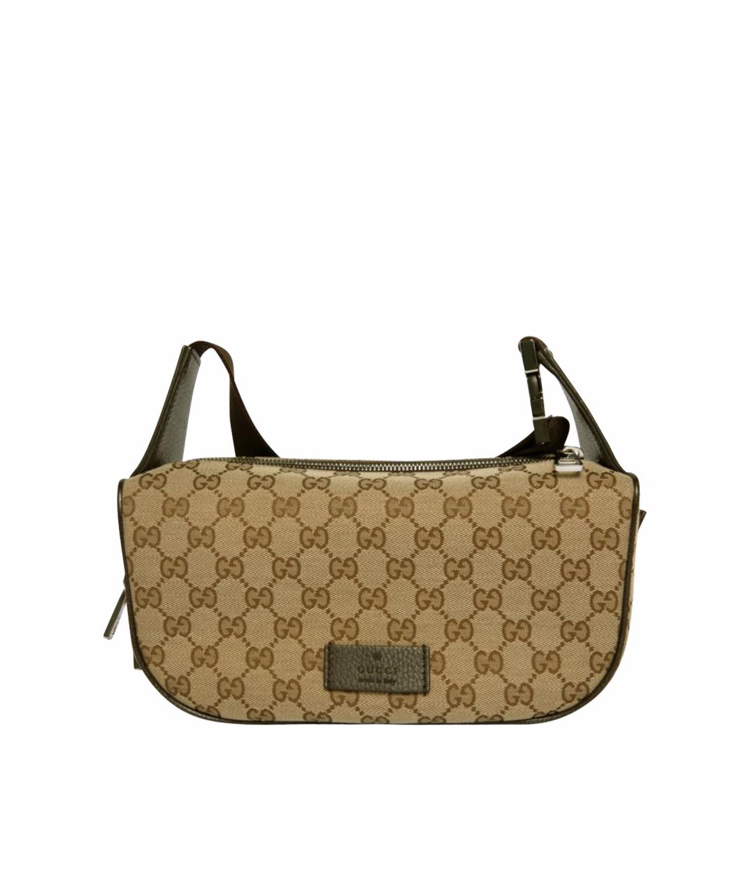 GUCCI Горчичная сумка на плечо, фото 1