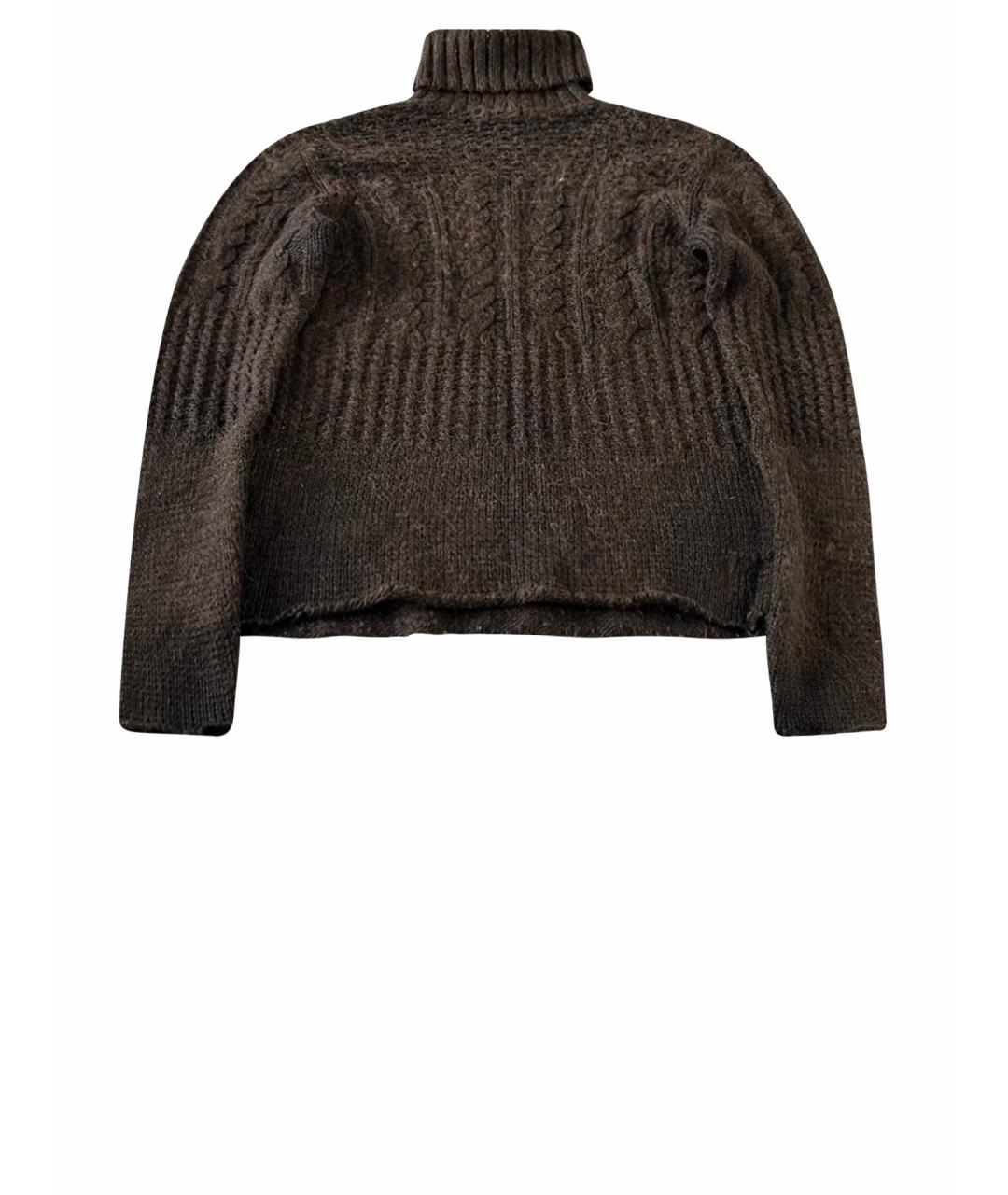 VERSACE JEANS COUTURE Коричневый шерстяной джемпер / свитер, фото 1