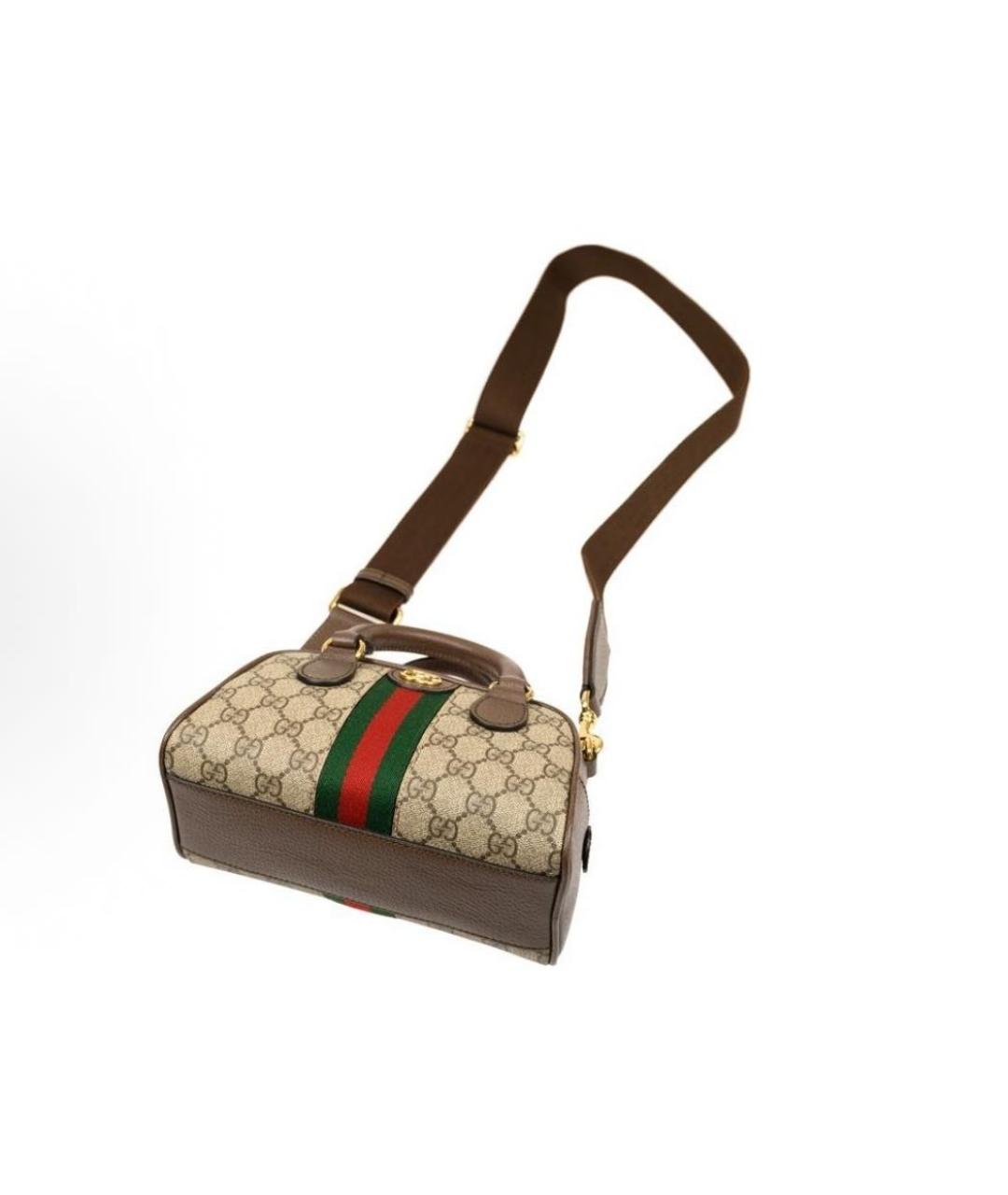 GUCCI Коричневая сумка с короткими ручками, фото 4