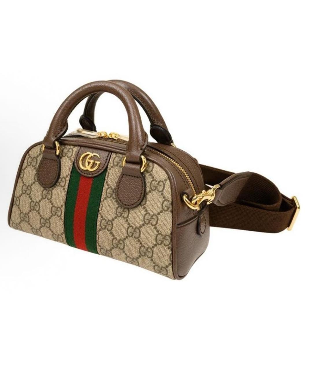 GUCCI Коричневая сумка с короткими ручками, фото 2
