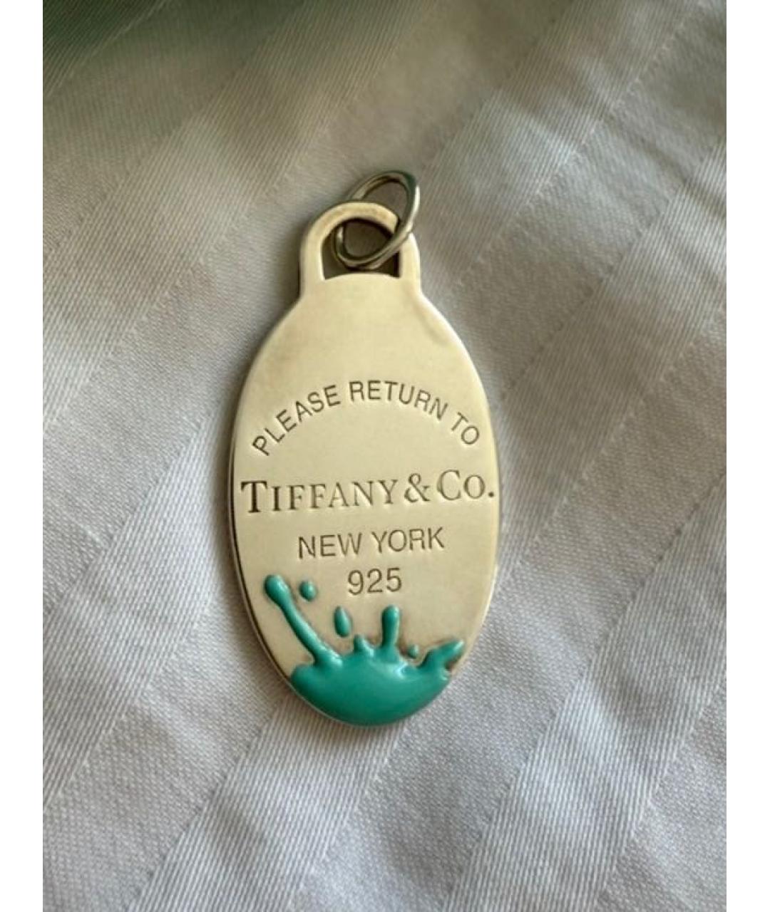 TIFFANY&CO Бирюзовый серебряный кулон, фото 8