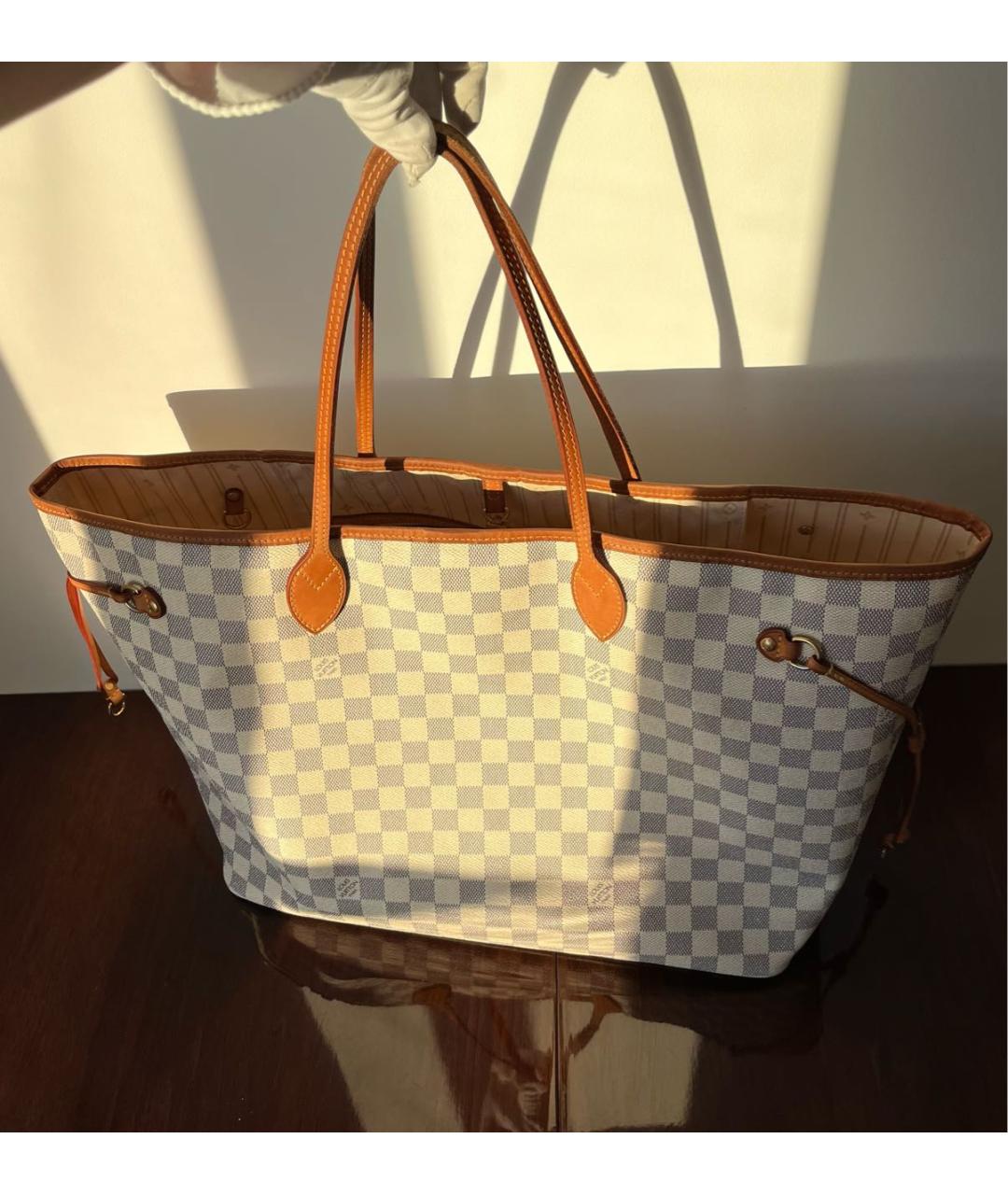 LOUIS VUITTON Белая сумка тоут, фото 3