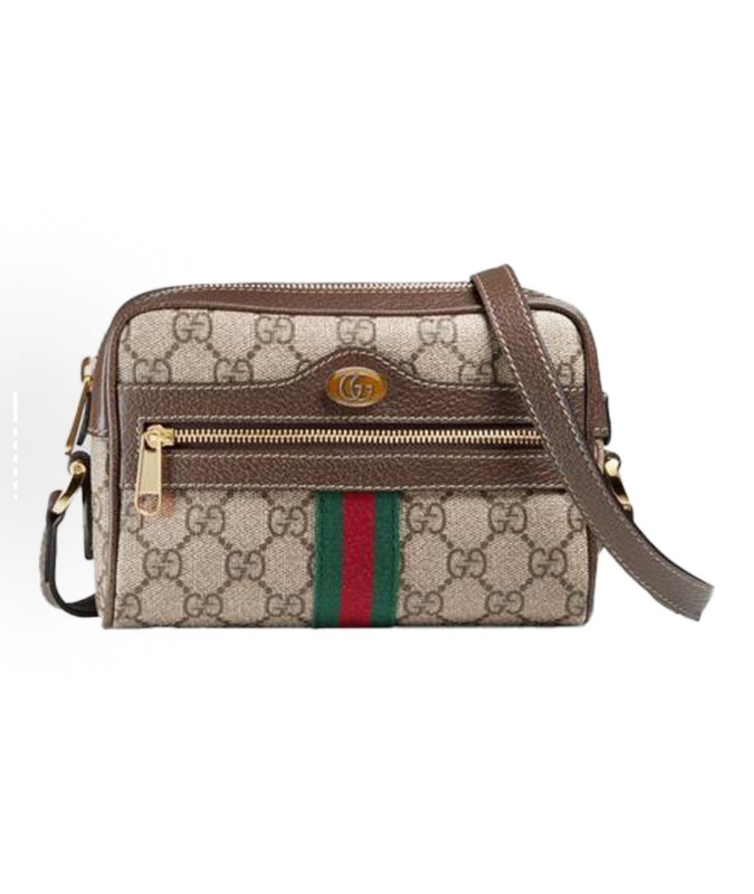 GUCCI Коричневая сумка через плечо, фото 1
