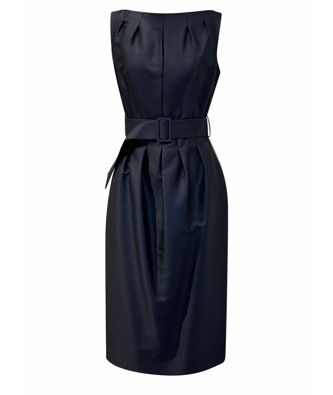 KITON Черное шерстяное коктейльное платье, фото 1