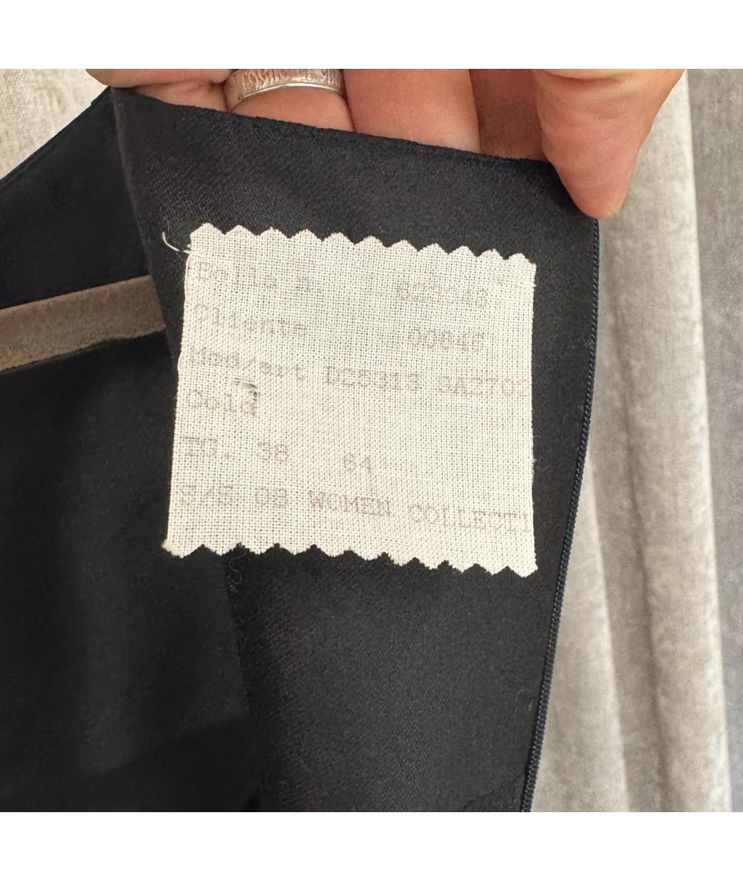 KITON Черное шерстяное коктейльное платье, фото 4