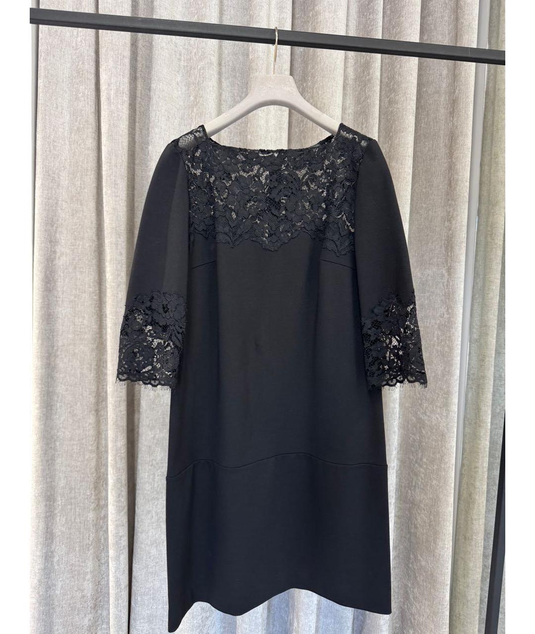 ERMANNO SCERVINO Черное шерстяное повседневное платье, фото 5