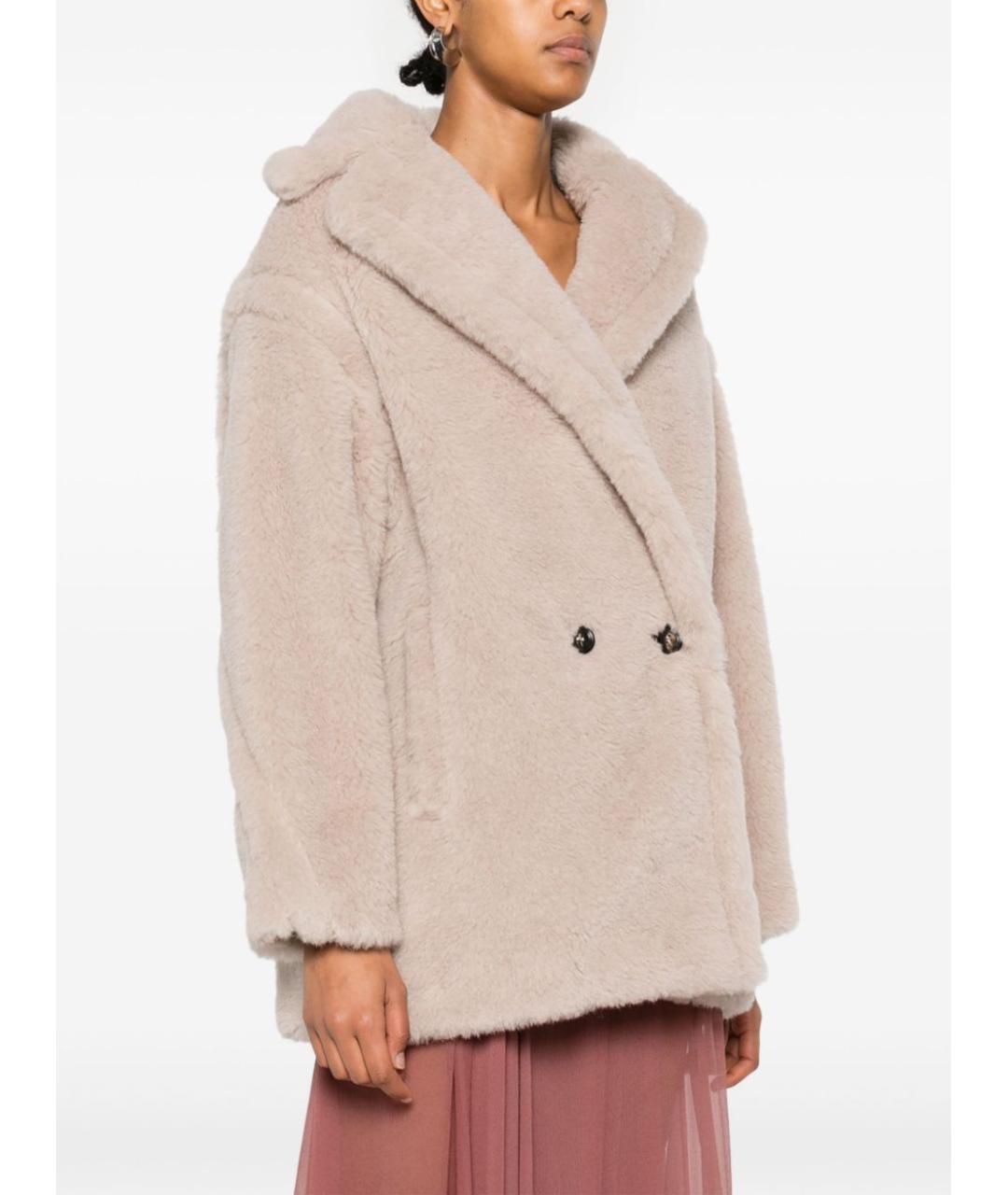MAX MARA Бежевое шерстяное пальто, фото 3