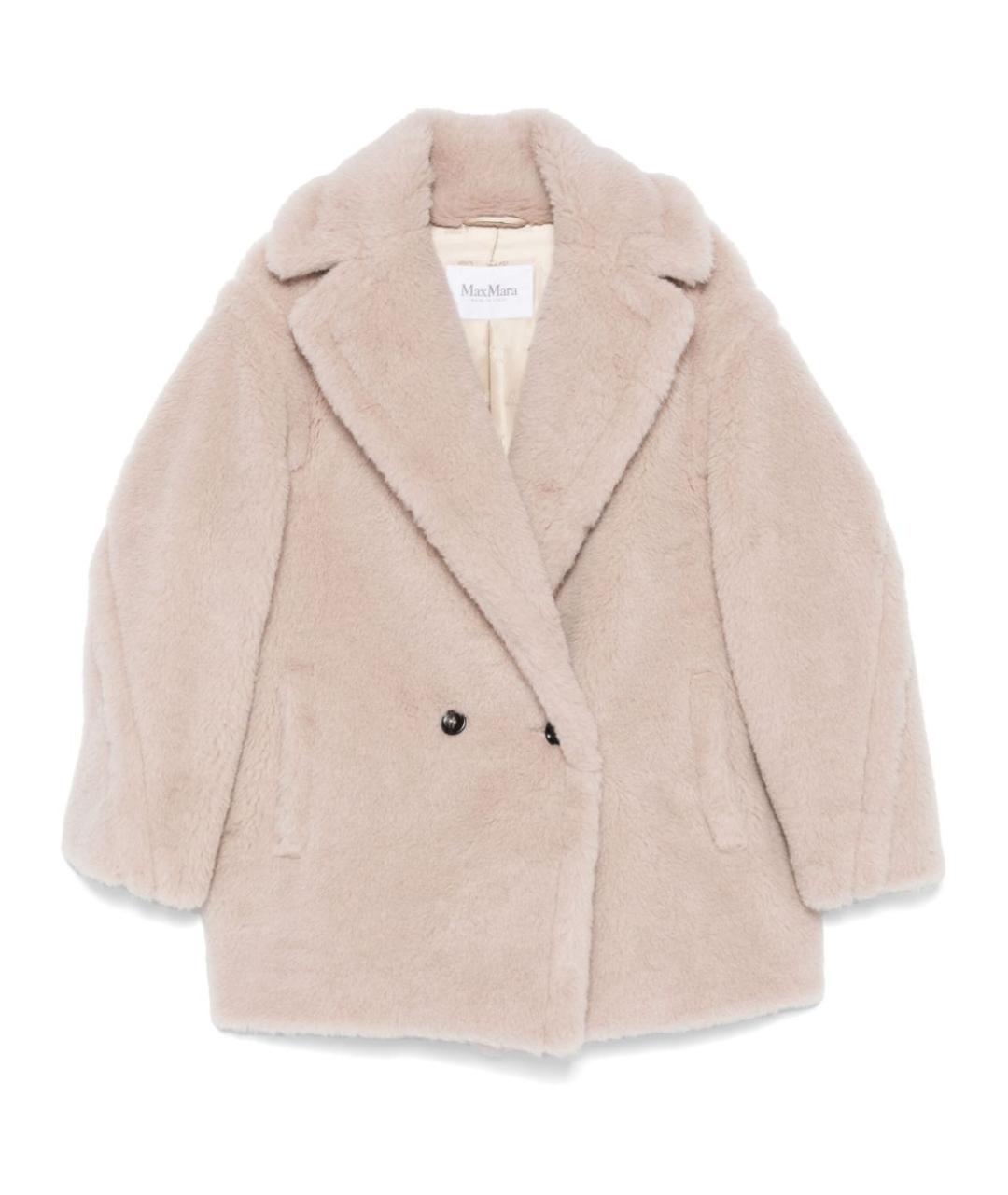 MAX MARA Бежевое шерстяное пальто, фото 1