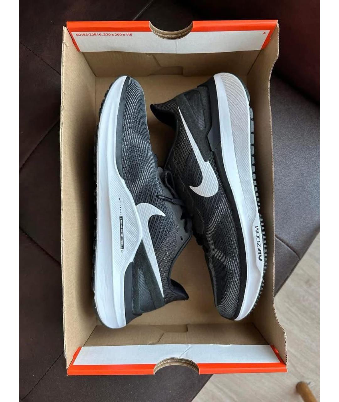 NIKE Черные синтетические кроссовки, фото 3