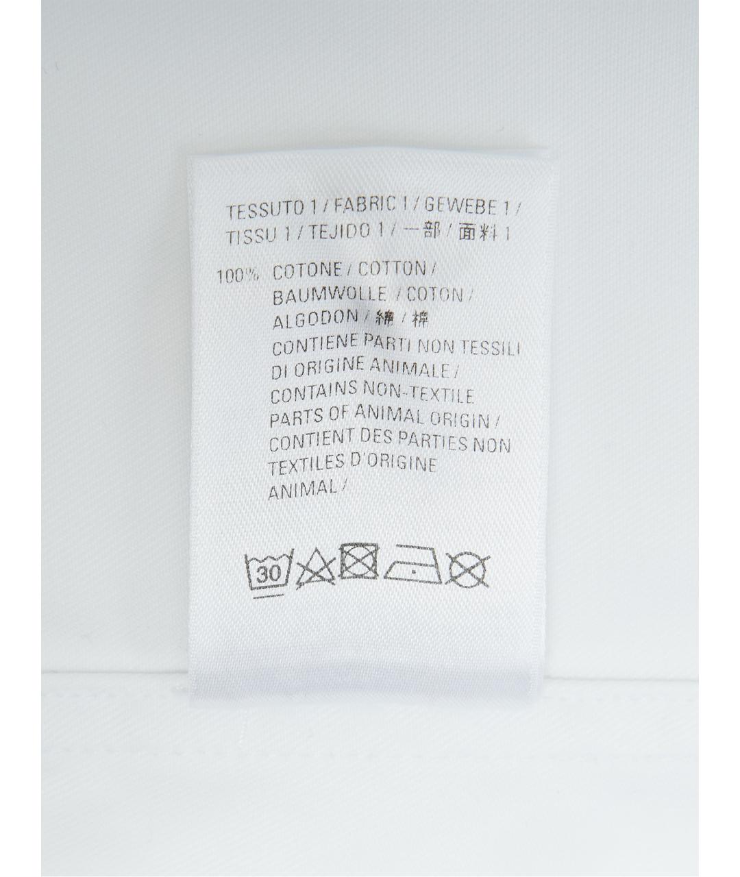BALENCIAGA Белая хлопковая рубашка, фото 14