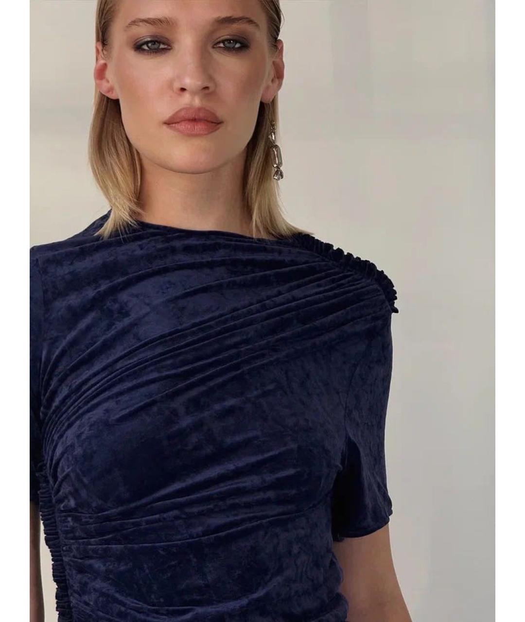 ATLEIN Темно-синее полиэстеровое вечернее платье, фото 3