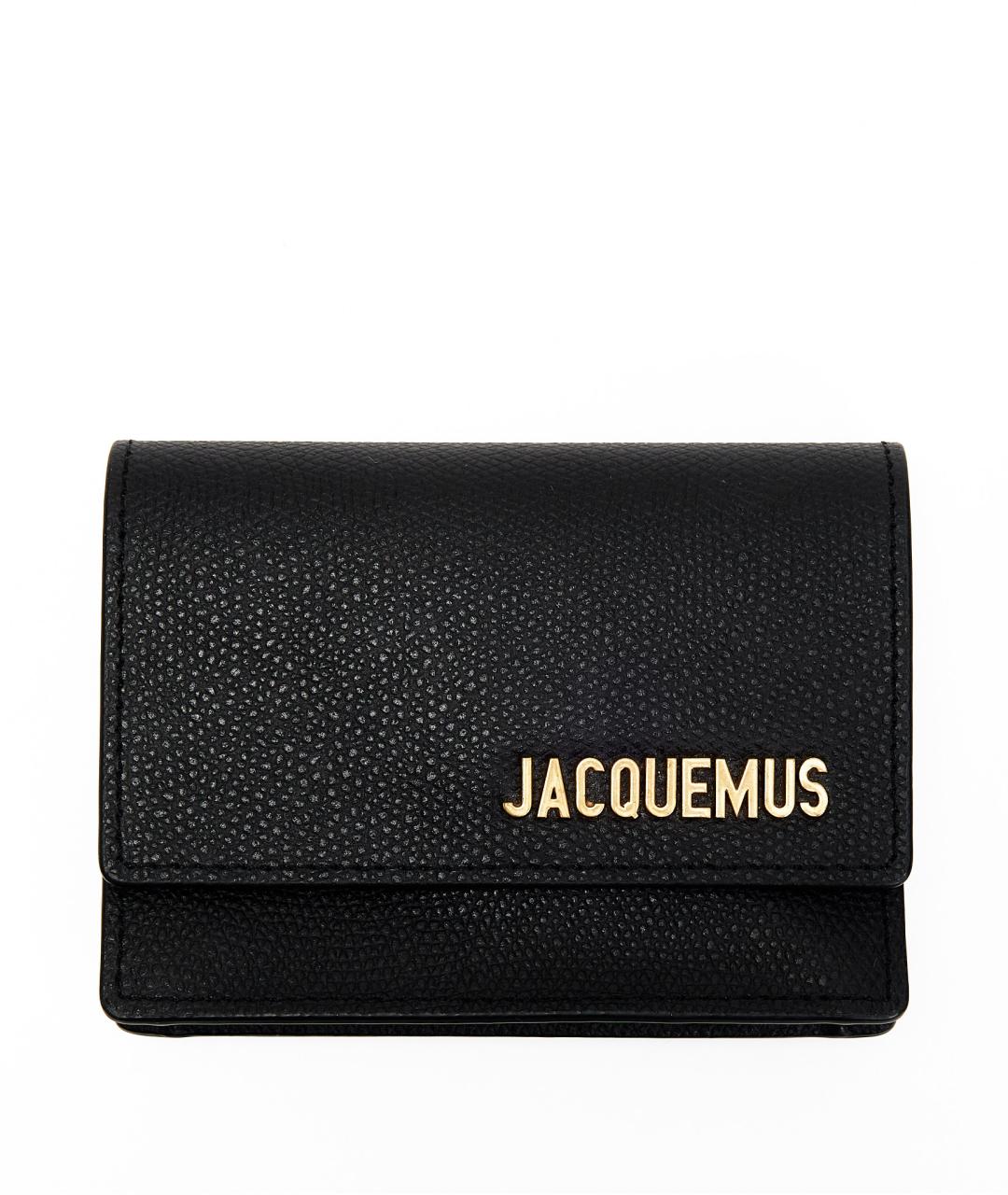 JACQUEMUS Черная кожаная поясная сумка, фото 5
