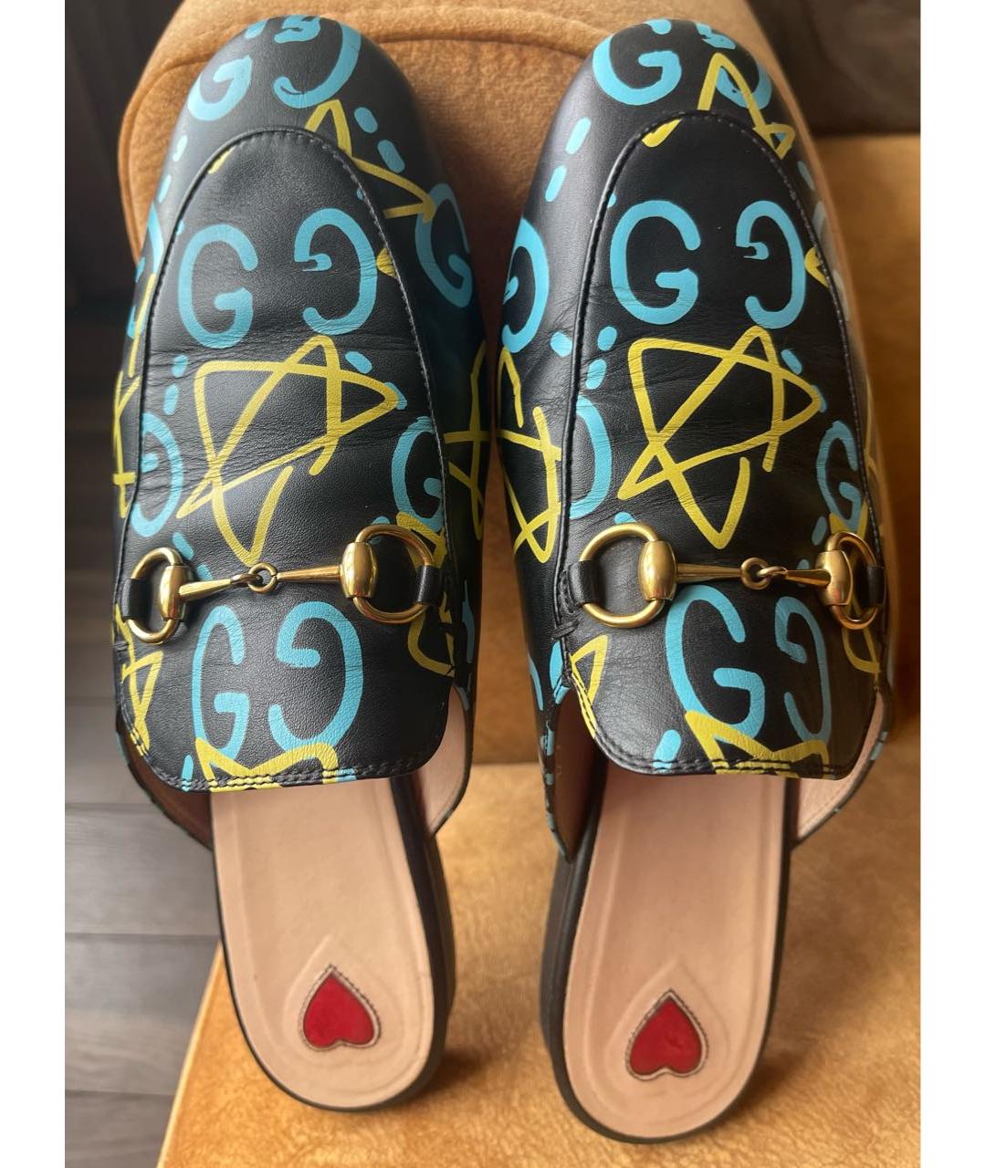 GUCCI Мульти кожаные мюли, фото 6