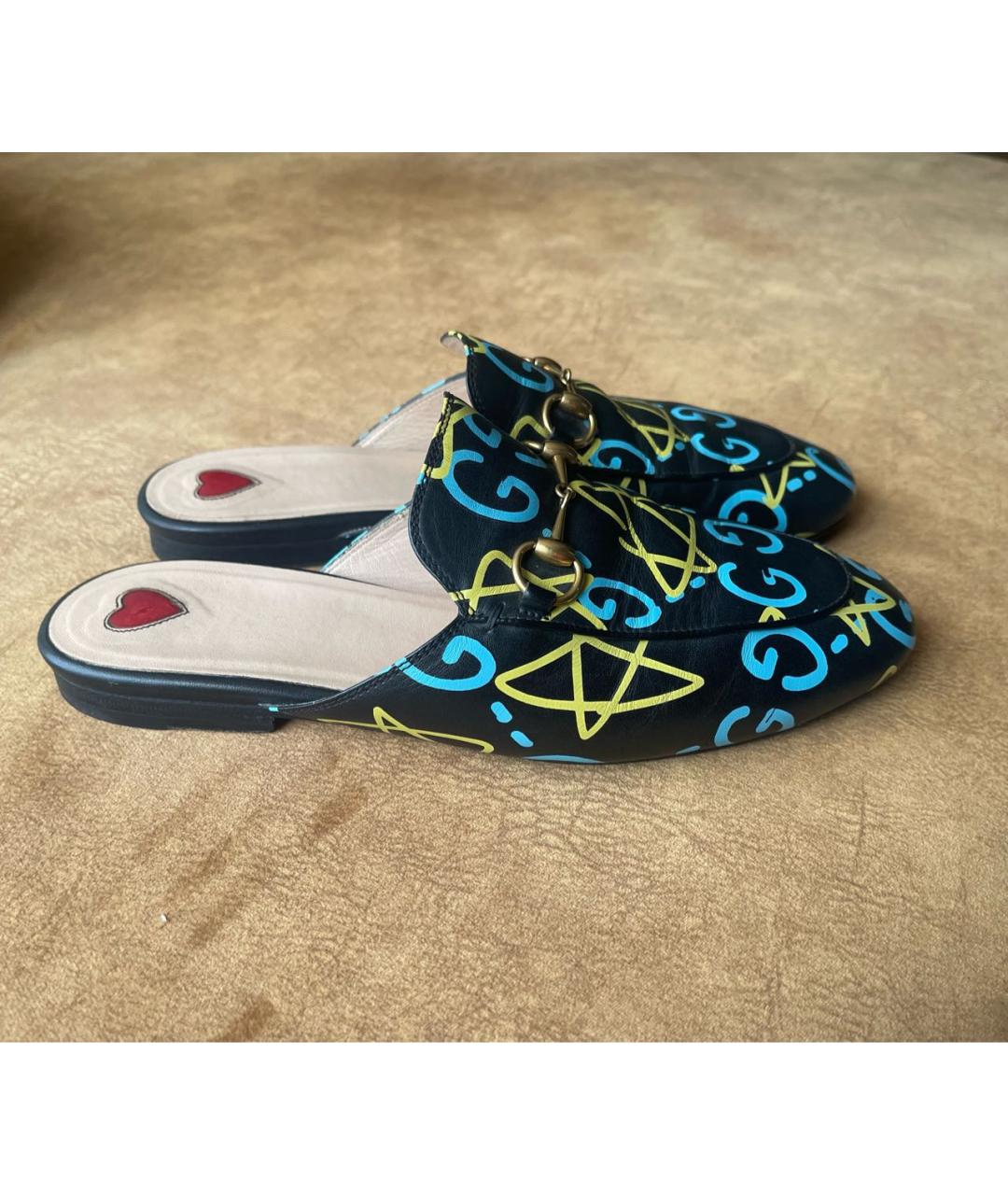 GUCCI Мульти кожаные мюли, фото 8