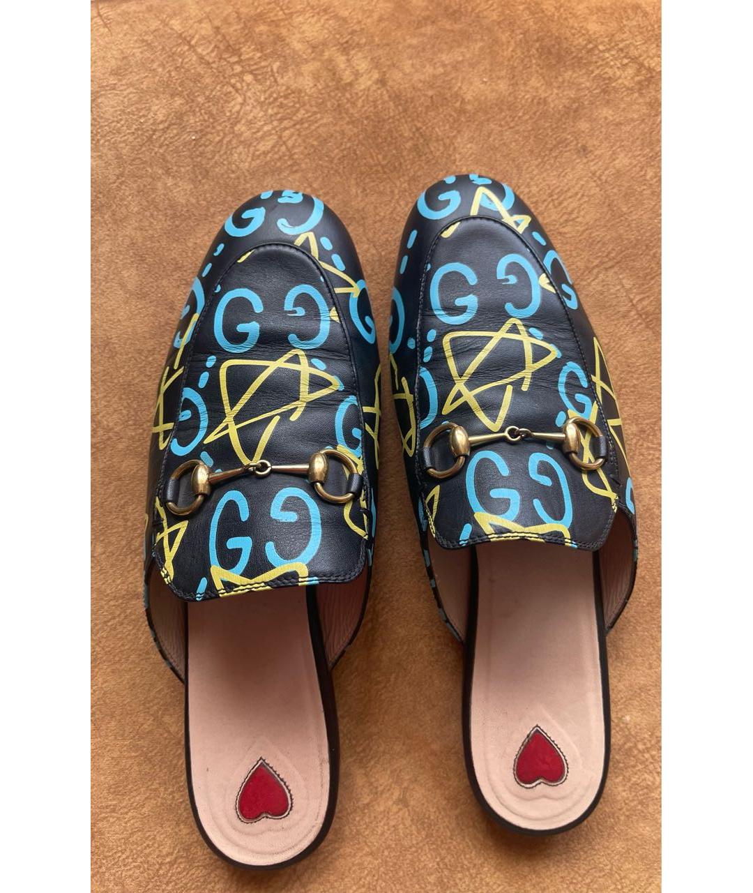 GUCCI Мульти кожаные мюли, фото 3