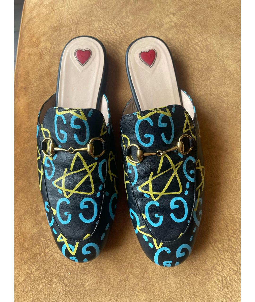 GUCCI Мульти кожаные мюли, фото 5
