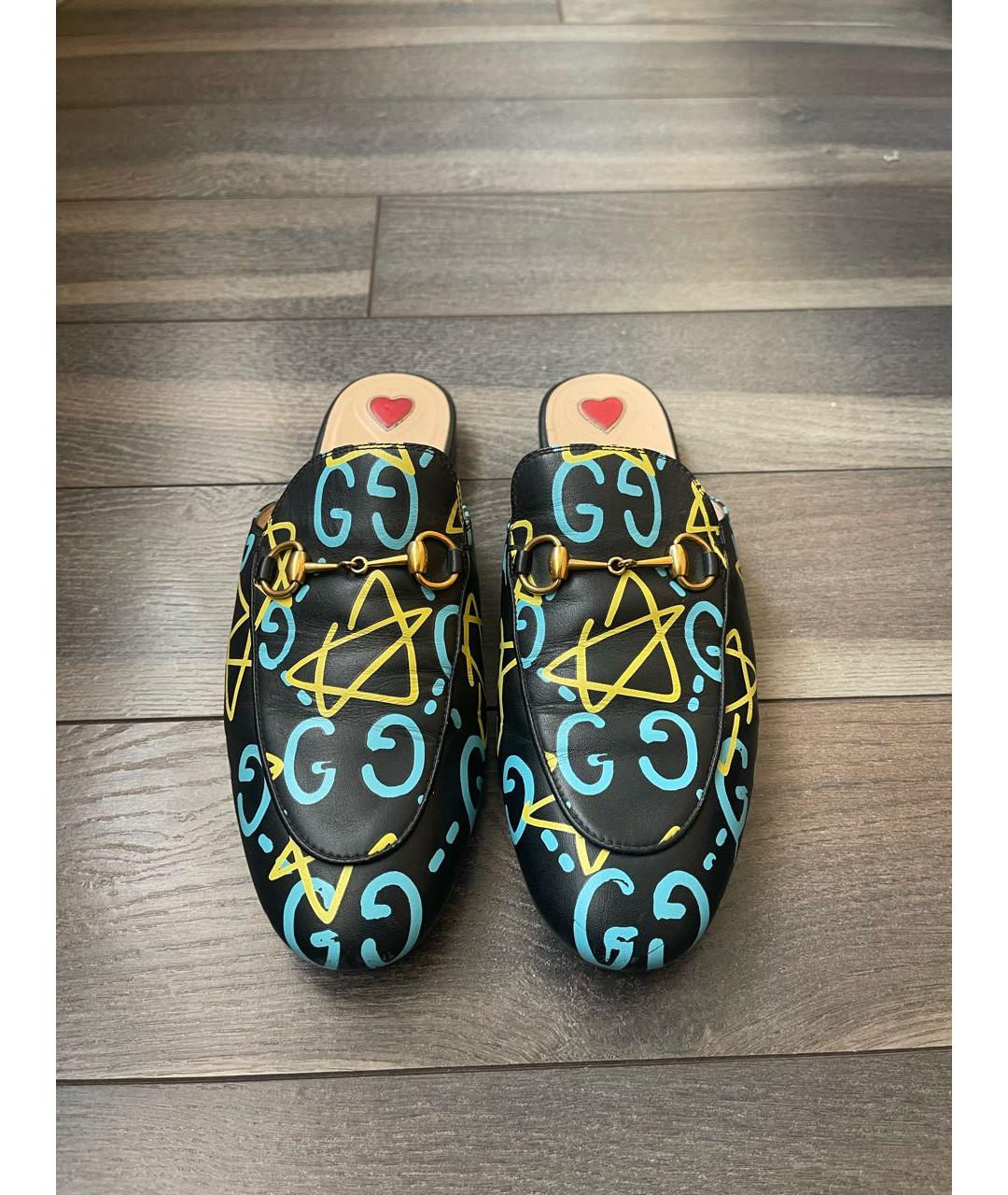 GUCCI Мульти кожаные мюли, фото 2