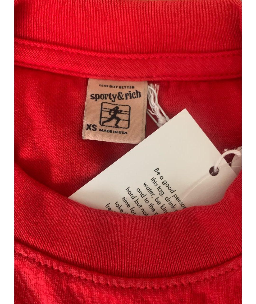 SPORTY AND RICH Красный хлопковый спортивные костюмы, фото 8