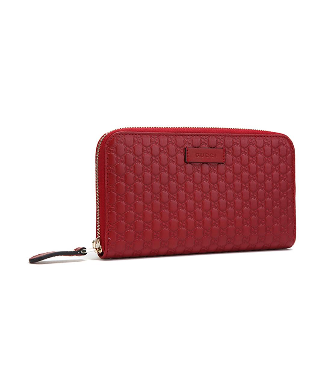 GUCCI Красный кожаный кошелек, фото 2