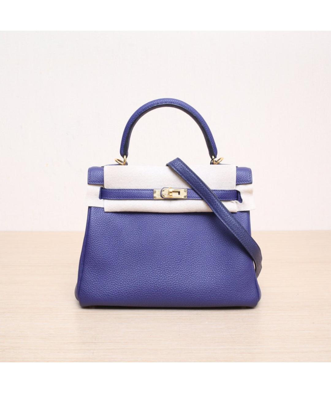 HERMES Фиолетовая кожаная сумка через плечо, фото 3