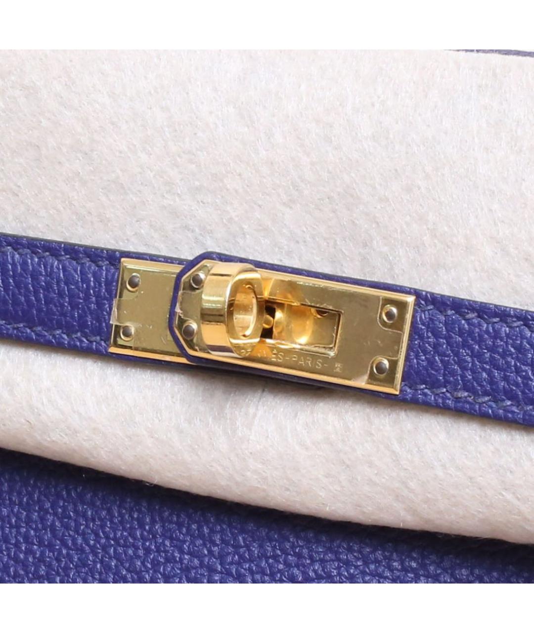 HERMES Фиолетовая кожаная сумка через плечо, фото 7