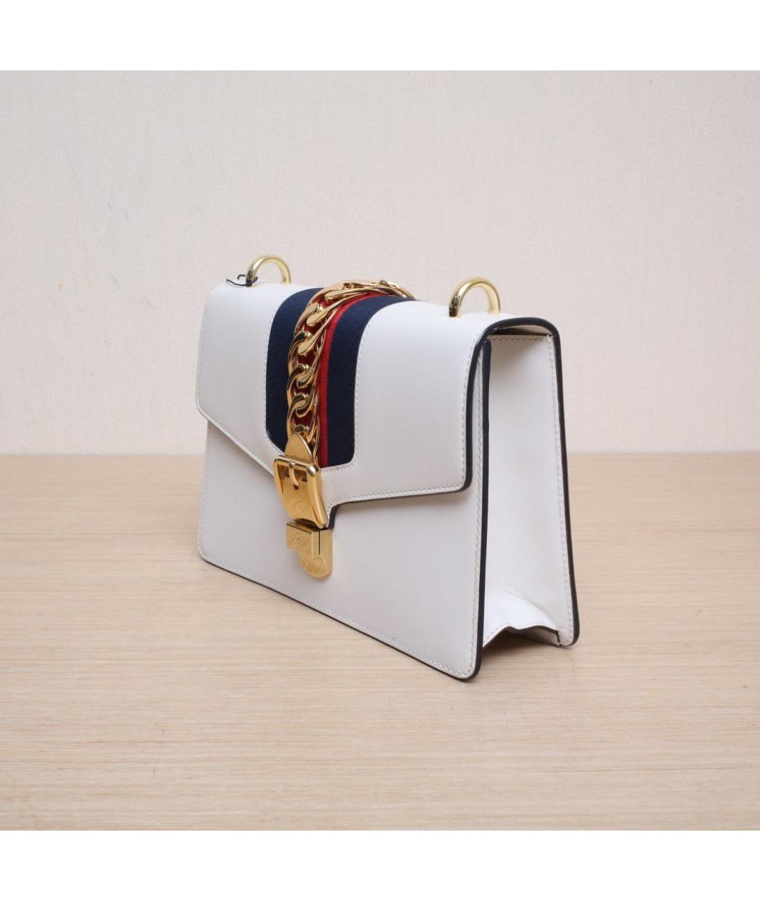 GUCCI Белая сумка через плечо, фото 4