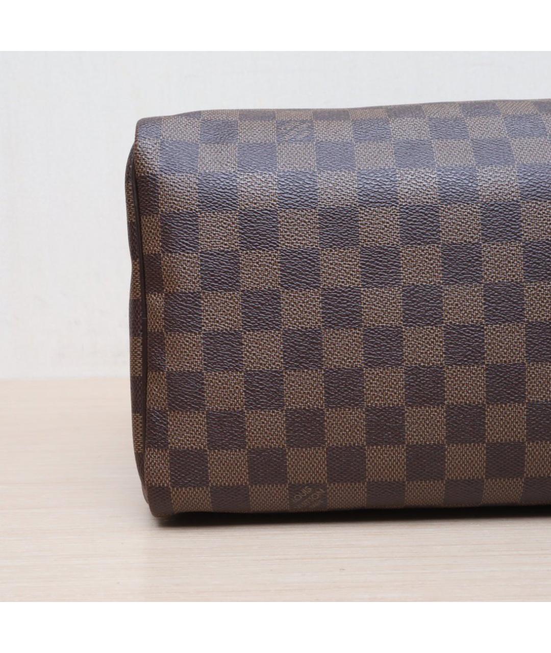 LOUIS VUITTON Коричневая кожаная сумка тоут, фото 8