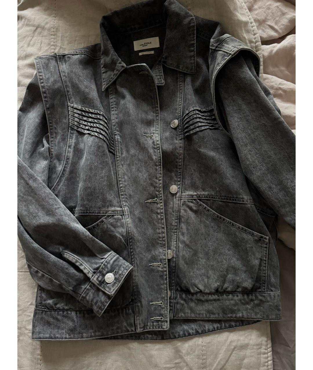 ISABEL MARANT ETOILE Серая деним куртка, фото 8