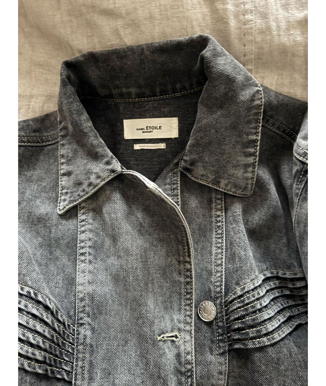 ISABEL MARANT ETOILE Серая деним куртка, фото 3