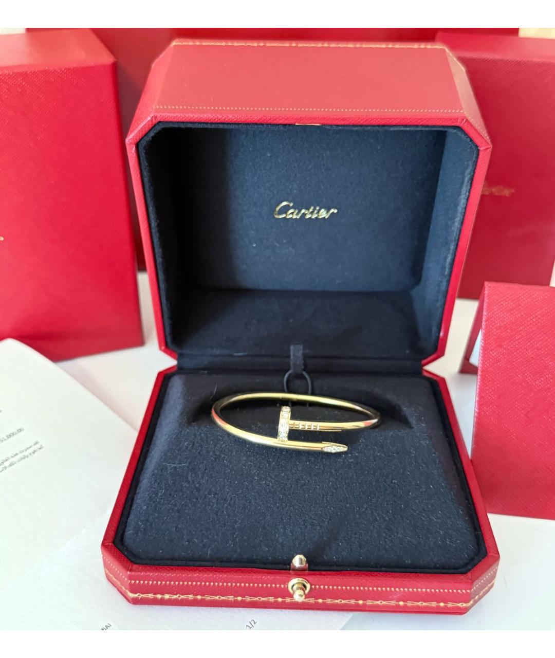 CARTIER Золотой браслет из желтого золота, фото 2