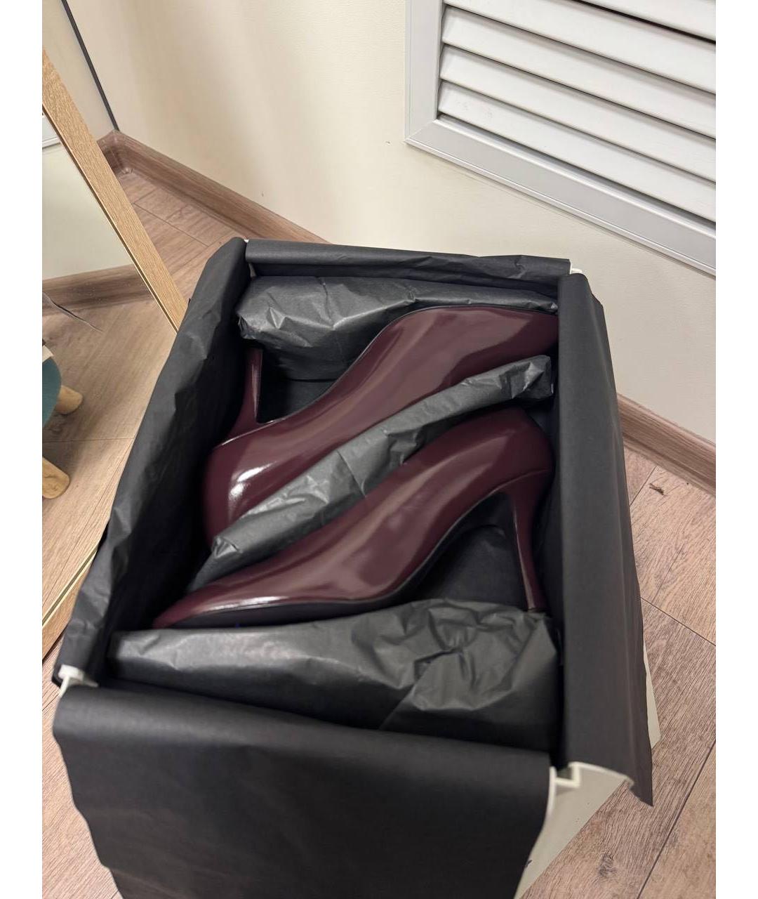 BURBERRY Бордовые туфли, фото 3