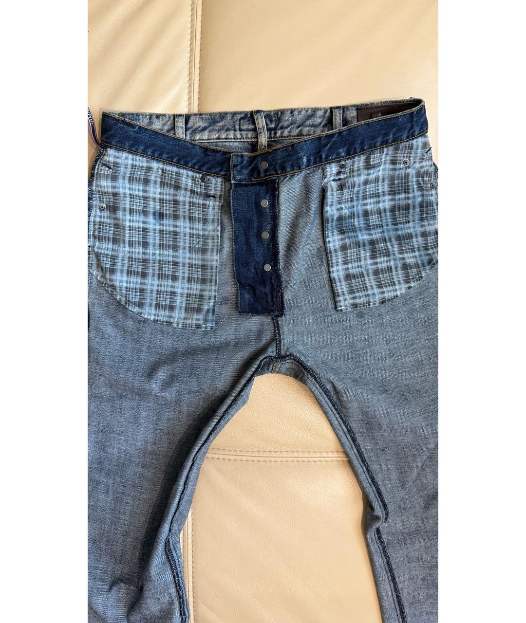 ARMANI JEANS Темно-синие хлопковые прямые джинсы, фото 3
