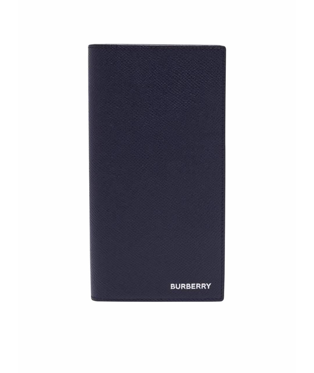 BURBERRY Синий кожаный кошелек, фото 1
