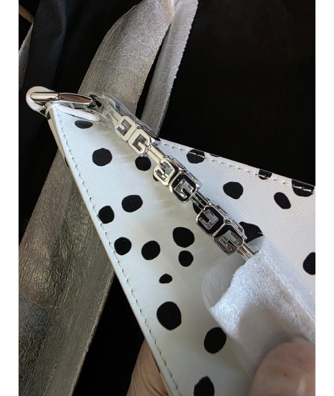 GIVENCHY Белая кожаная сумка через плечо, фото 7