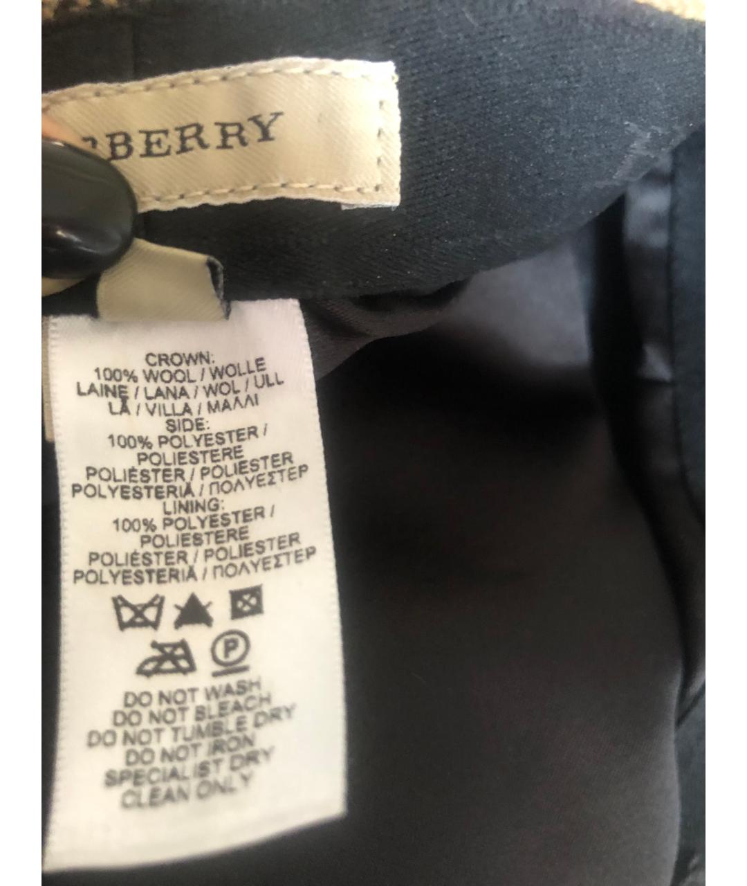 BURBERRY Мульти шерстяная кепка/бейсболка, фото 6