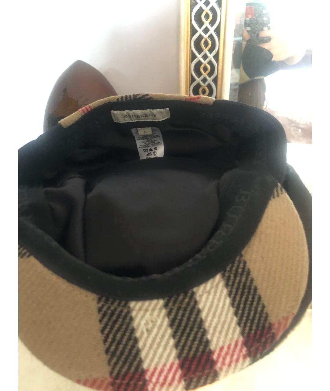 BURBERRY Мульти шерстяная кепка/бейсболка, фото 7