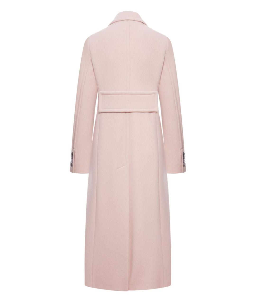 SPORTMAX Розовое шерстяное пальто, фото 2