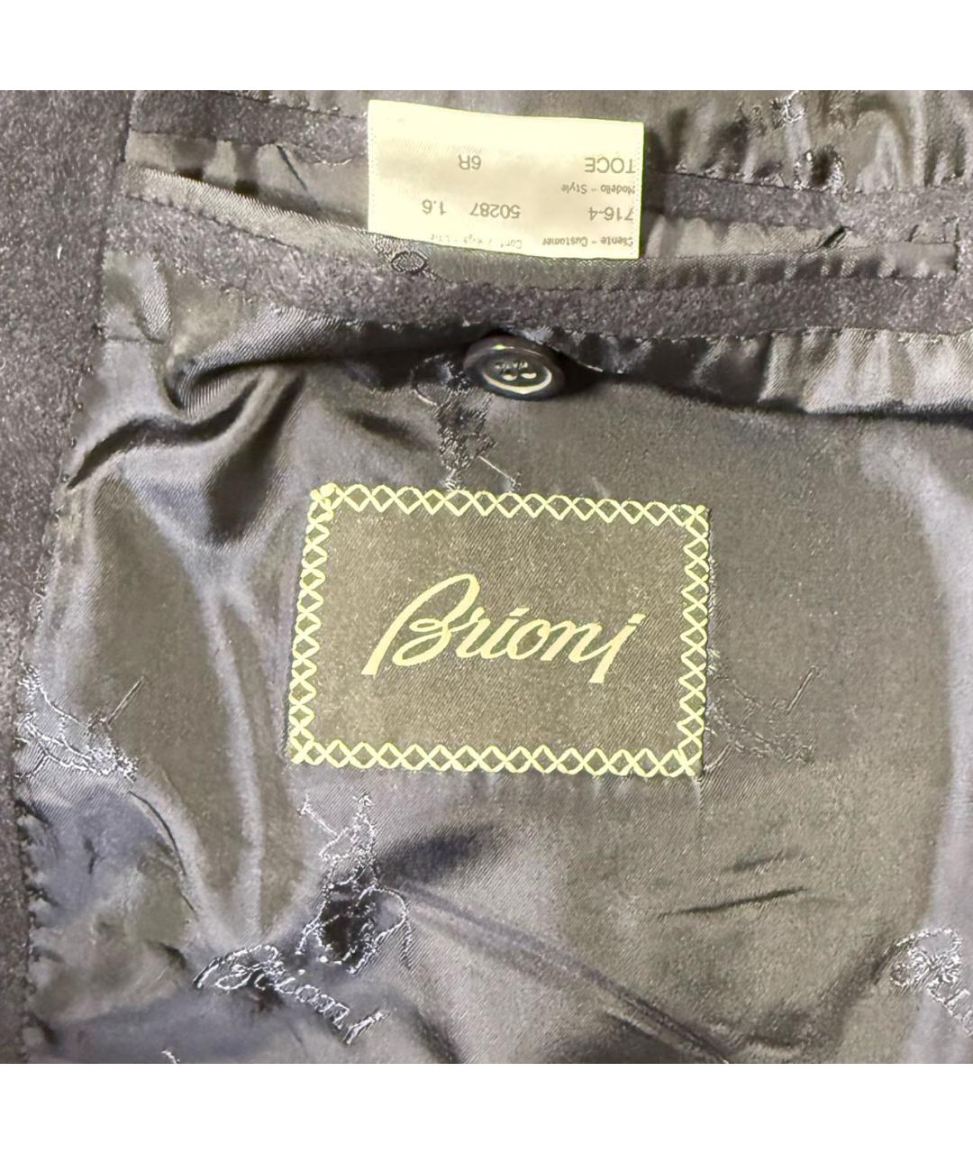 BRIONI Темно-синее кашемировое пальто, фото 5