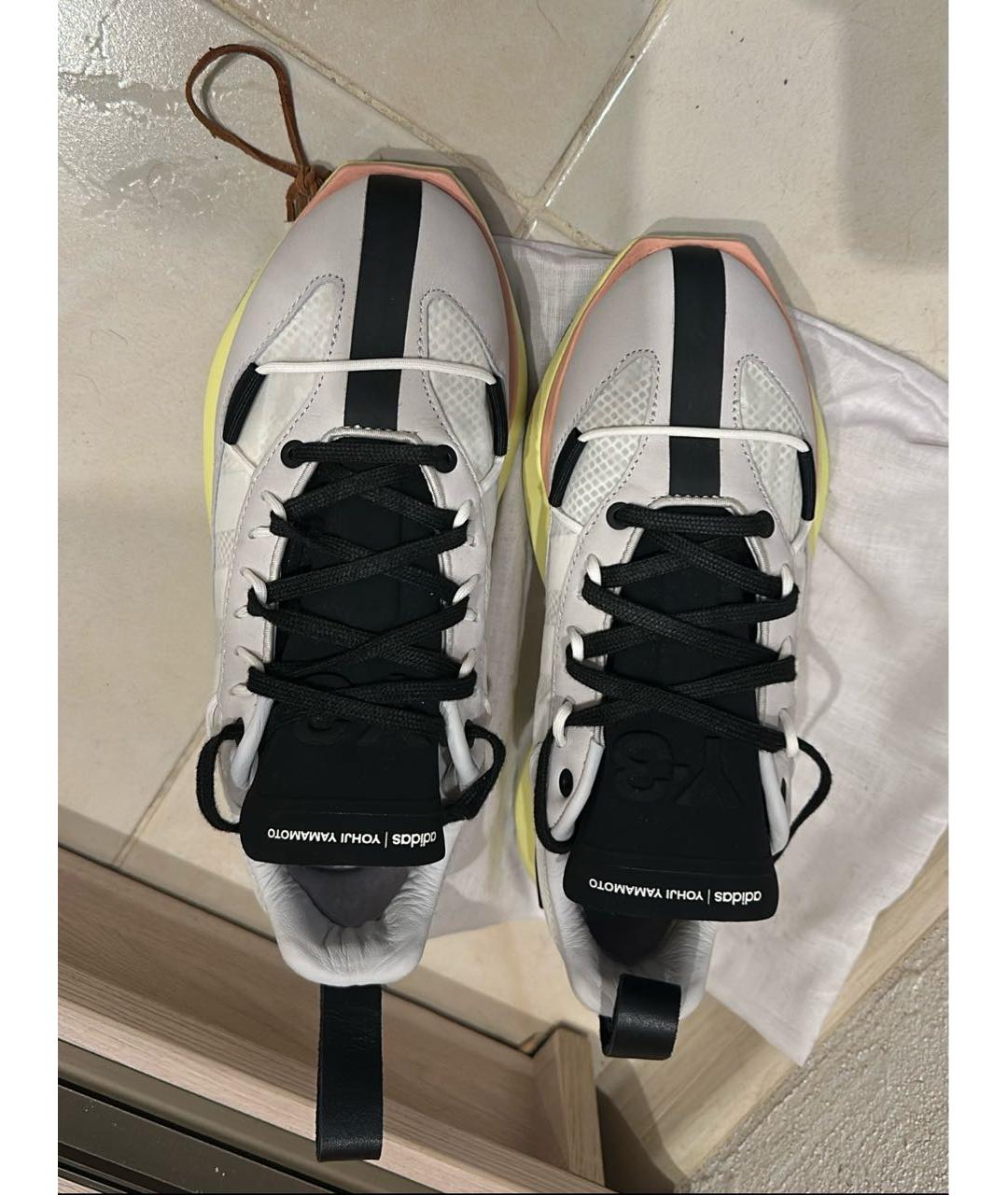 Y-3 Серые кожаные кроссовки, фото 3