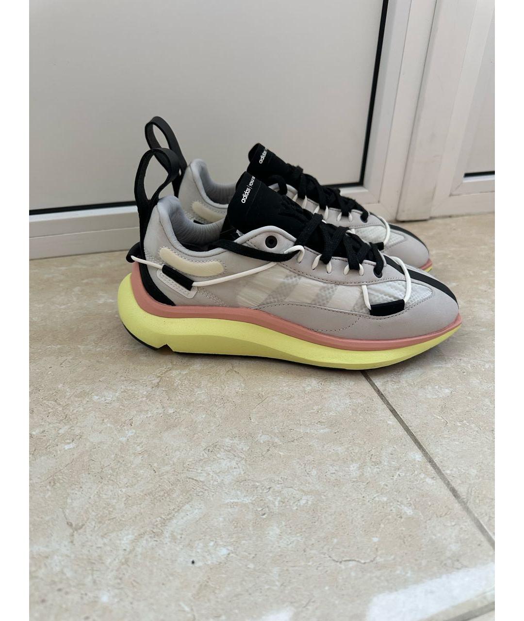 Y-3 Серые кожаные кроссовки, фото 8