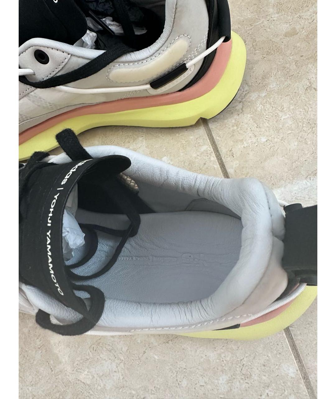 Y-3 Серые кожаные кроссовки, фото 7