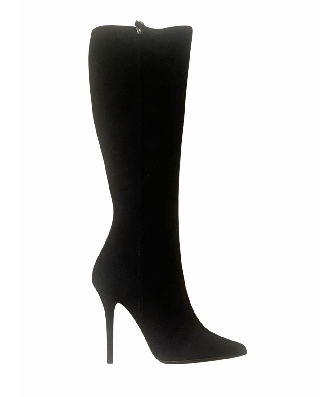 GIUSEPPE ZANOTTI DESIGN Черные замшевые сапоги, фото 1