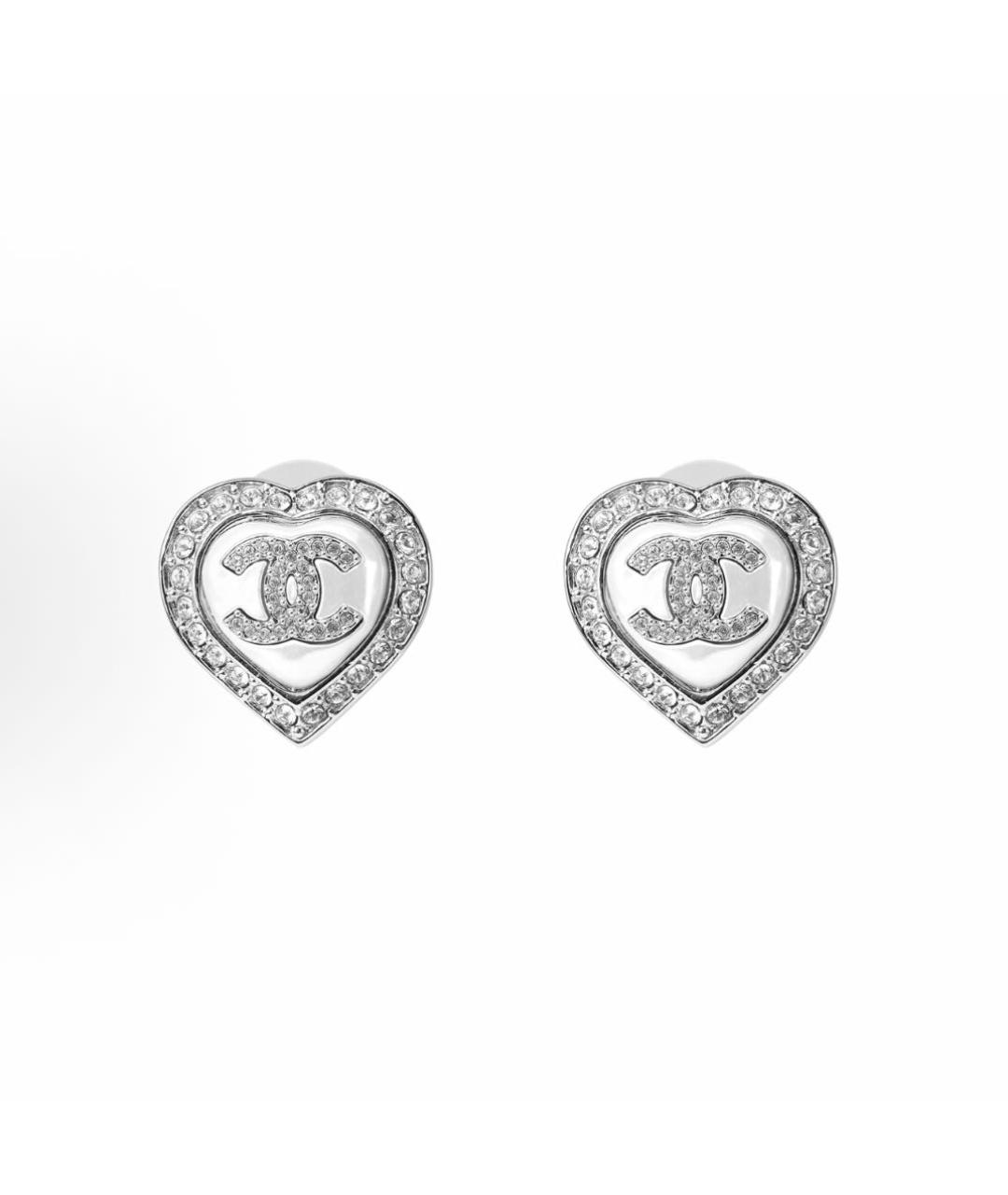 CHANEL Серебряные металлические серьги, фото 4