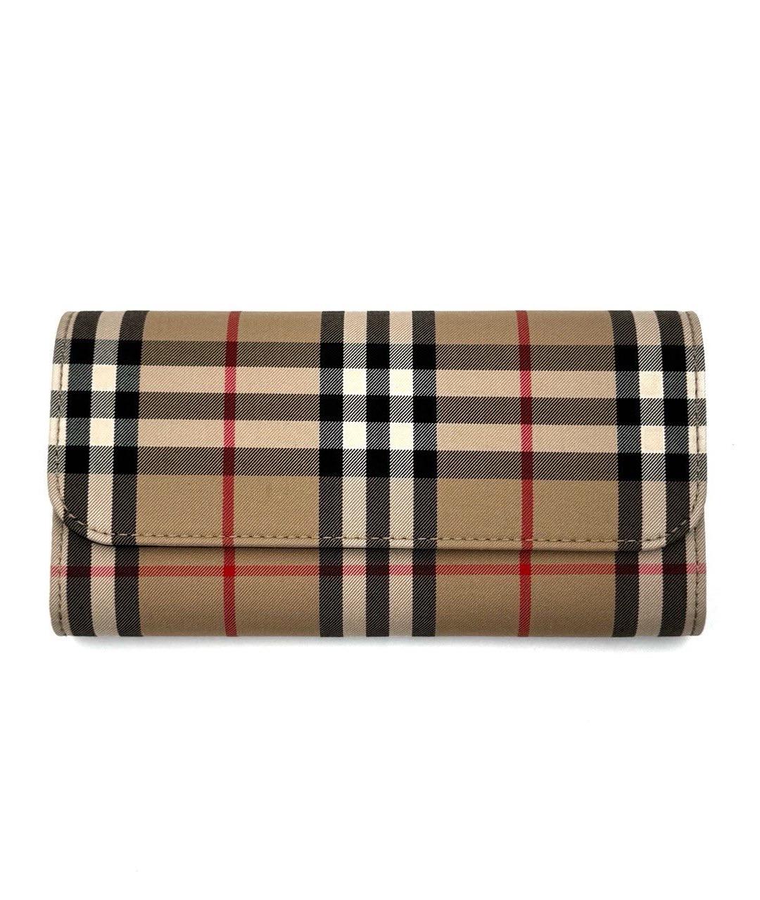 BURBERRY Коричневый кожаный кошелек, фото 1