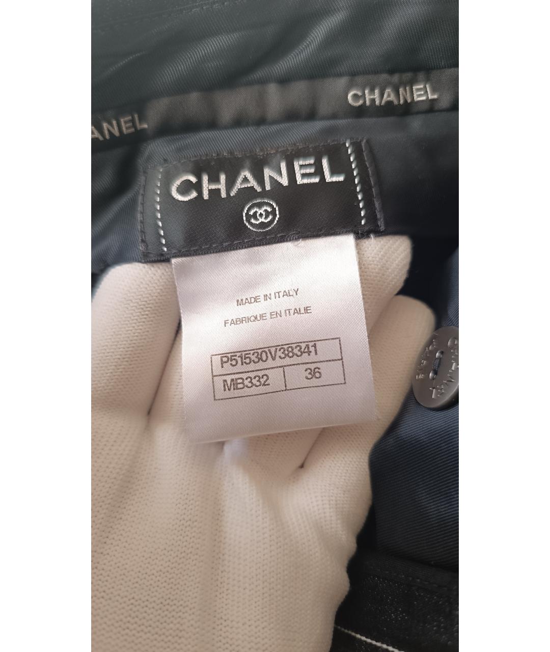 CHANEL Черные шерстяные бриджи, фото 9