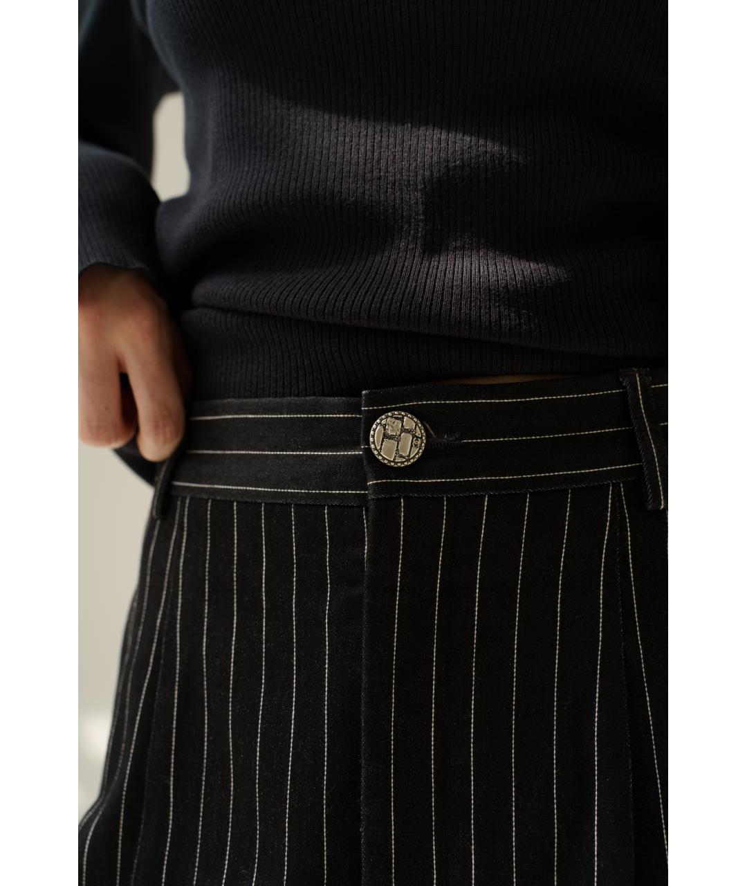 CHANEL Черные шерстяные бриджи, фото 7