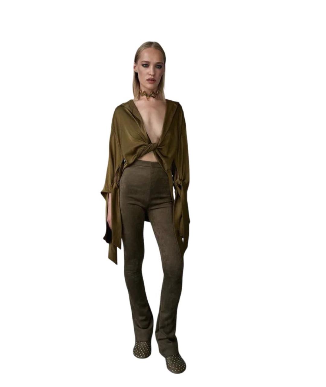 ATLEIN Горчичная блузы, фото 2